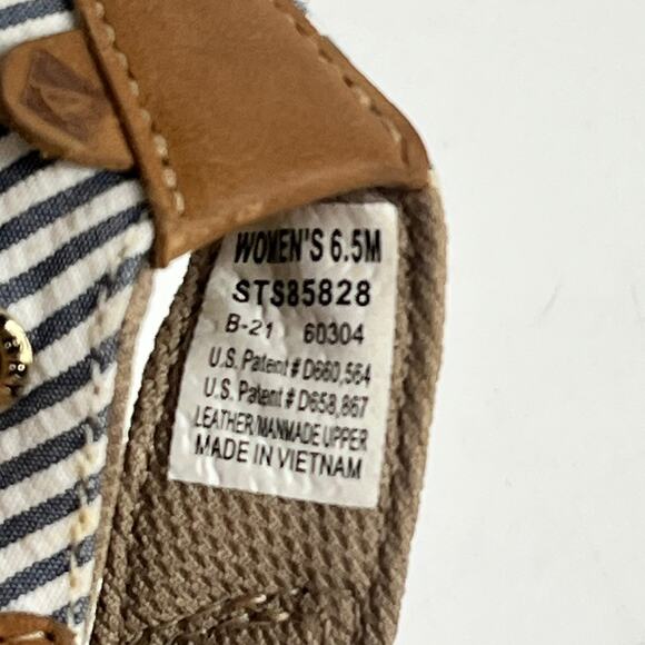 Sperry Top-Sider Womens 6.5M Shoes Sandals Flip Flops Flats Navy Nautical Stripe - Picture 14 of 15